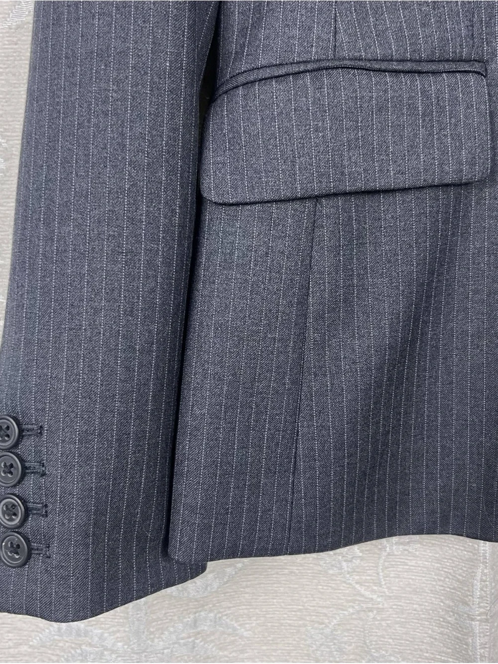 J. Crew Navy Pinstripe Two-Button Blazer 6